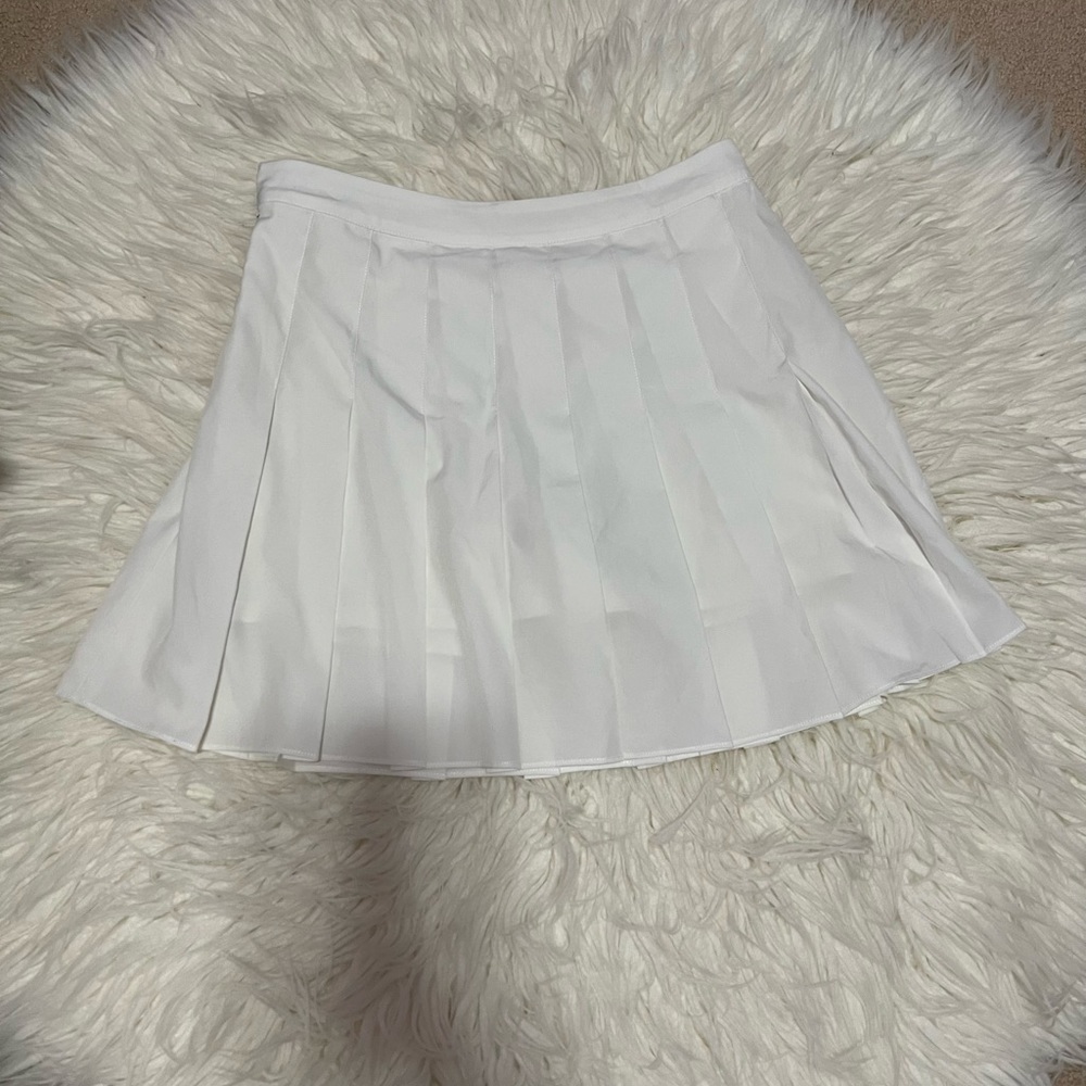 White pleated skirt size small